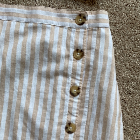 Abercrombie & Fitch Button Down Stripes Midi Skirt - SKIRT ONLY - Picture 3 of 6